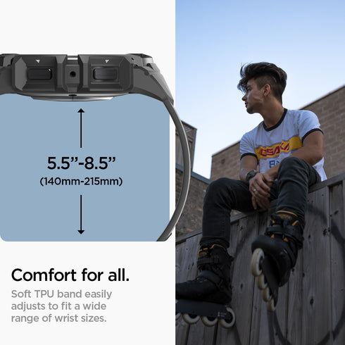 Spigen כיסוי+רצועה ל-Galaxy Watch 6 (44mm) – Rugged Armor Pro
